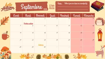 Aperçu - Affichage - Calendrier pour assistante maternelle du 08/26 au 12/27 - Page 2