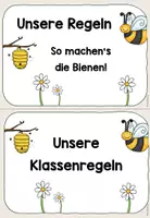 Vorschau - Poster - Klassenregeln Bienenklasse - wachsendes Materialpaket - Seite 2