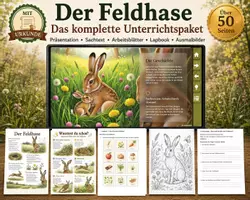 Vorschau - Arbeitsblätter - Der Feldhase – Das große Materialpaket für den Sachunterricht - Deckblatt