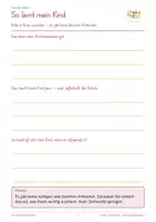 Vorschau - Anderer Materialtyp - GRATIS - So lernt mein Kind - Eltern-Steckbrief - Seite 3