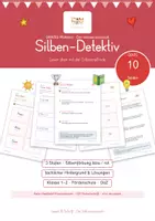 Vorschau - Arbeitsblätter - GRATIS - Silben-Detektiv - Leseblatt mit Silbenfärbung - Deckblatt