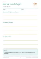 Vorschau - Anderer Materialtyp - GRATIS - Mein Schuljahr - Erinnerungsheft zum Ausfüllen - Seite 3