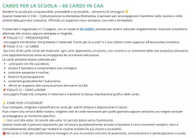 anteprima - Flashcard - CARDS PER L'AUTONOMIA: RIENTRO A SCUOLA - Pagina 1