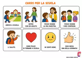 anteprima - Flashcard - CARDS PER L'AUTONOMIA: RIENTRO A SCUOLA - Pagina 3