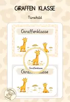 Vorschau - Bildkarten - Giraffenklasse - Türschilder - Deckblatt