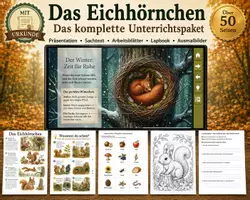 Vorschau - Arbeitsblätter - Das Eichhörnchen – Das große Materialpaket für den Sachunterricht - Deckblatt