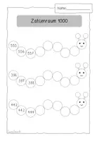 Vorschau - Arbeitsblätter - Repetition/Wiederholung 3. Klasse Mathematik - ZR1000 - Zahlenraum, Addition & Subtraktion & Multiplikation & Division für die 3. Klasse - Seite 3