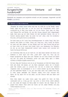 Vorschau - Arbeitsblätter - Kurzgeschichte Klasse 9 – „Die Fahrkarte auf Seite hundertzwölf“ analysieren, mit Lösungen | Hauptschulabschluss 2027 Deutsch BW - Seite 1