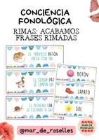 Vista previa - Juegos / Gamificación - CAST Conciencia Fonológica: Acabamos frases RIMADAS - Portada