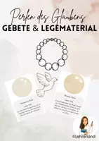 Vorschau - Mal- und Bastelvorlagen - Tafelmaterial und Gebete zu Perlen des Glaubens - Deckblatt