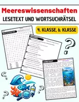 Vorschau - Stundenentwürfe - Meereswissenschaften: Leseverständnis und Wortsuchrätsel mit Lösungen - Deckblatt