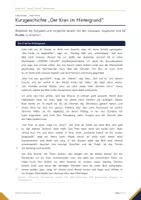 Vorschau - Arbeitsblätter - Kurzgeschichte Klasse 9 – „Der Kran im Hintergrund“ analysieren, mit Lösungen | Hauptschulabschluss 2027 Deutsch BW - Seite 1