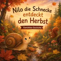 Vorschau - Bildkarten - Kamishibai Nilo die Schnecke entdeckt den Herbst - Deckblatt
