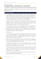 Vorschau - Arbeitsblätter - Kurzgeschichte Klasse 9 – „Das Summen in der Dose“ analysieren, mit Lösungen | Hauptschulabschluss 2027 Deutsch BW - Seite 1
