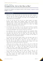 Vorschau - Arbeitsblätter - Kurzgeschichte Klasse 9 – „Rot zu Rot, Blau zu Blau“ analysieren, mit Lösungen | Hauptschulabschluss 2027 Deutsch BW - Seite 1