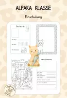 Vorschau - Arbeitsblätter - Alpakaklasse - Einschulung - Deckblatt