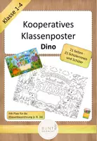 Vorschau - Poster - kooperatives Klassenposter Klassentier Dinosaurier - Deckblatt