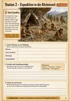 Vorschau - Arbeitsblätter - Steinzeit - Stationenlernen | Freebie - Seite 3