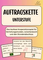Vorschau - Spiele - Auftragskette Unterstufe-Kooperationsspiel mit 25 Kärtchen - Deckblatt