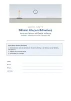 Vorschau - Arbeitsblätter - Nationalsozialismus und Zweiter Weltkrieg, Geschichte 10. Klasse - Deckblatt