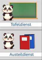 Vorschau - Poster - Klassendienste Pandaklasse Grundschule - Seite 1