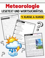 Vorschau - Stundenentwürfe - Meteorologie : Leseverständnis und Wortsuchrätsel mit Lösungen - Deckblatt
