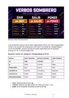 Vorschau - Arbeitsblätter - Spanische Grammatik: Verbos sombreros + Lösungen / Audio - Deckblatt