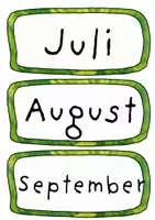 Vorschau - Poster - Kalender fürs Klassenzimmer – grün – 4 Versionen - Seite 2