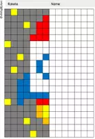 Vorschau - Mal- und Bastelvorlagen - Kunst | Pixel Art | Kunstunterricht | Kunstprojekt | Rasterbilder | Klasse 1-4 - Seite 2