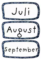 Vorschau - Poster - Kalender fürs Klassenzimmer – blau – 4 Versionen - Seite 3