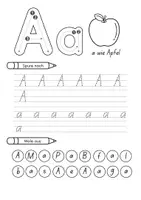 Vorschau - Mal- und Bastelvorlagen - ABC-Heftchen – Buchstaben spielerisch entdecken - Seite 1