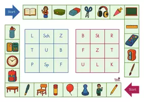 Vorschau - Stationenlernen - Anlautebingo - Schulanfang- phonologische Bewusstheit - Seite 1