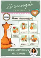Vorschau - Poster - Klassenregeln (Fuchsklasse) - Deckblatt