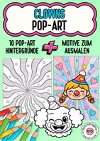 Vorschau - Mal- und Bastelvorlagen - Clowns Pop Art Ausmalbilder Karneval Kunst Basteln - Deckblatt