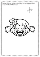 Vorschau - Mal- und Bastelvorlagen - Clowns Pop Art Ausmalbilder Karneval Kunst Basteln - Seite 3