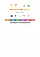 Vorschau - Arbeitsblätter - Summer Holidays Worksheets - Seite 1