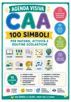 anteprima - Materiale di supporto/inclusione - CAA – 100 simboli per materie, ambienti attività e routine - Pagina di copertina