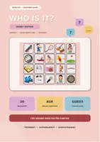 Vorschau - Spiele - Who is it? - Hobby Edition - English Speaking Game - Deckblatt