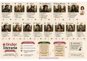 Vista previa - Juegos / Gamificación - Tinder Literario Medieval- ESO-Bachillerato - página 2