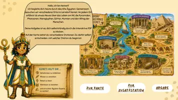 Vorschau - Interaktives Material - Digitales Lerndorf: Das Geheimnis von Kemet (Ägypten, GW, interaktive PDF) - Seite 2