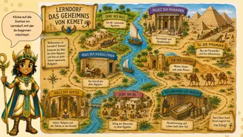 Vorschau - Interaktives Material - Digitales Lerndorf: Das Geheimnis von Kemet (Ägypten, GW, interaktive PDF) - Seite 3