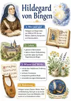 Vorschau - Arbeitsblätter - Lernposter + Arbeitsblatt "Hildegard von Bingen" + Onlineübung & MP3 + Mindmap + Infografik - Deckblatt