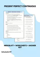 Vorschau - Arbeitsblätter - Present Perfect Continuous - More 3 Unit 11 California Dreaming - Deckblatt