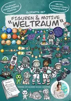 Vorschau - Arbeitsblätter - Cliparts-Set Figuren & Motive "Weltraum" / Weltall Raumfahrt - Deckblatt