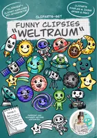 Vorschau - Arbeitsblätter - Funny Clipsies Cliparts "Weltraum" / Weltall Raumfahrt - Deckblatt