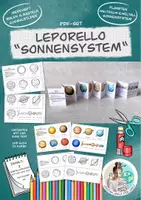 Vorschau - Arbeitsblätter - Leporello "Sonnensystem" / DIY Merkheft Planeten - Deckblatt