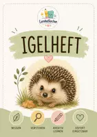 Vorschau - Stationenlernen - Die Tierforscher, Der Igel, Grundschule, Forscherheft - Deckblatt