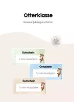 Vorschau - Anderer Materialtyp - Otterklasse Hausaufgabengutschein - Deckblatt