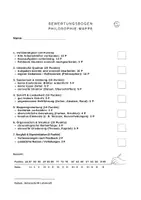 Vorschau - Merkblätter - Bewertungsbogen Philosophiemappe - Seite 2