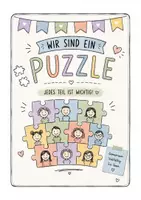 Vorschau - Mal- und Bastelvorlagen - Wir sind ein Puzzle - Klassengemeinschaft Bastelvorlage - Deckblatt